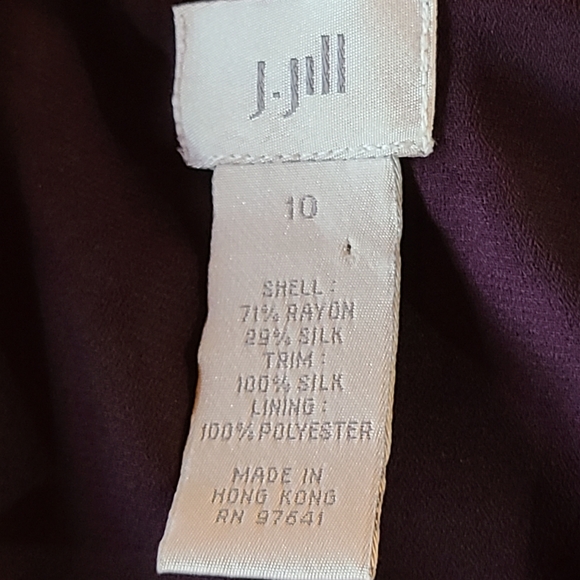 J.Jill vintage style velvet patchwork maxi dress sz 10 - Picture 6 of 8